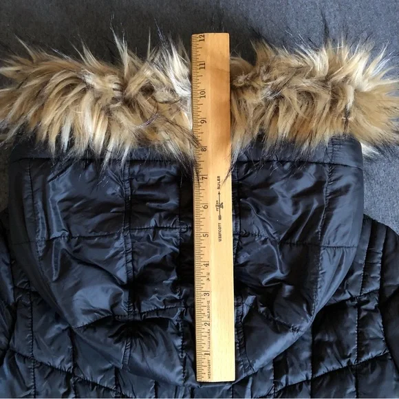 Bebe Sport - Hooded Anorak Parka Puffer Jacket w/Removable Faux Fur Trim - Picture 13 of 16